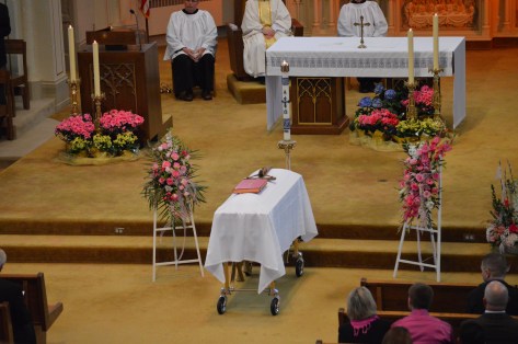 Saying our last goodbye.